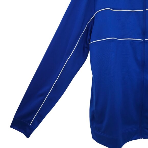 Under Armour Full Zip Track Wind Jacket Womens Size M Knit Warm Up Royal Blue - Picture 13 of 16